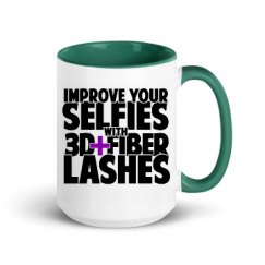 15oz Ceramic Mug with Color Inside