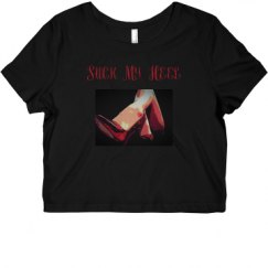 Ladies Slim Fit Crop Top Tee