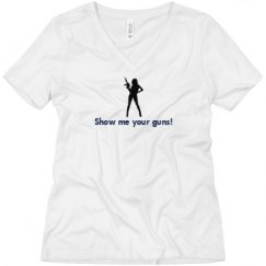 Ladies Relaxed Fit V-Neck Tee