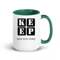 15oz Ceramic Mug with Color Inside