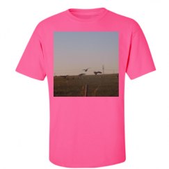 Unisex Ultra Cotton Safety Neon Crewneck Tee