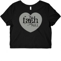 Ladies Slim Fit Crop Top Tee