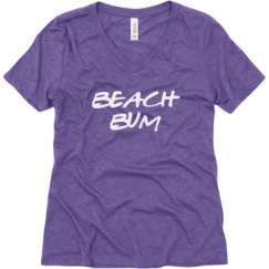 Ladies Relaxed Fit Super Soft Triblend V-Neck Tee