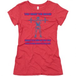 Ladies Slim Fit Super Soft Triblend Tee