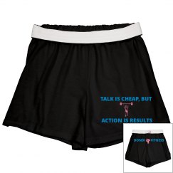 DONDIFITNESS LADIES CHEER SHORTS