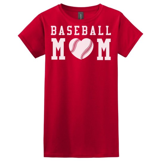 A Baseball Mom's Love and Pride Inexpensive Shirts