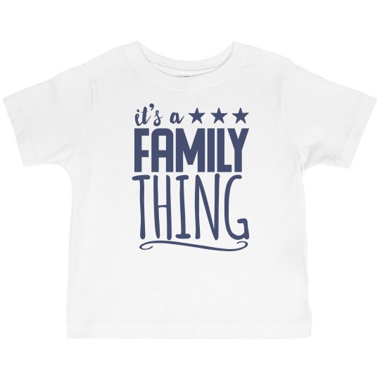 A Family thing tee (toddler)-navy