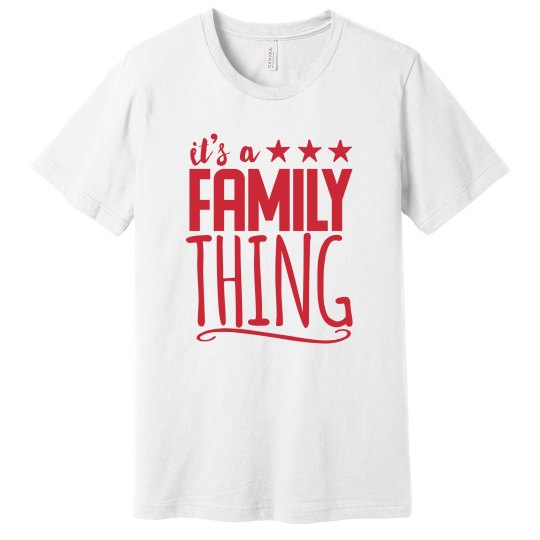 A Family thing tee (unisex)-red