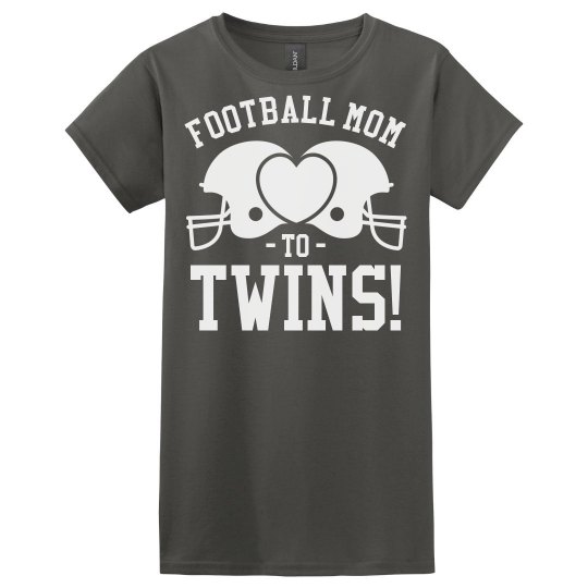 A Football Mom and Her Twins Shirt