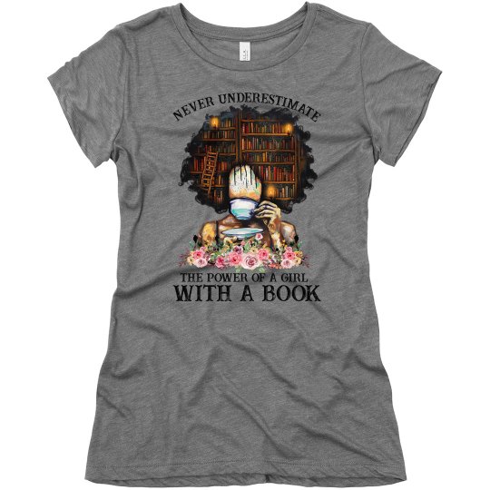 A Girl With A Book T-Shirt