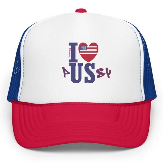 A Patriot's Pussy Hat (Red Blooded Vein Outline)