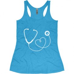 Ladies Slim Fit Super Soft Racerback Triblend Tank