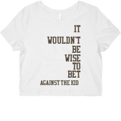 Ladies Slim Fit Crop Top Tee