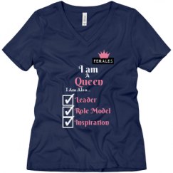 Ladies Relaxed Fit V-Neck Tee