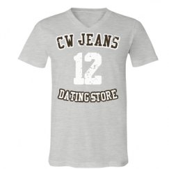 Unisex V-Neck Jersey Tee