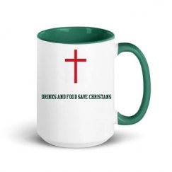 15oz Ceramic Mug with Color Inside