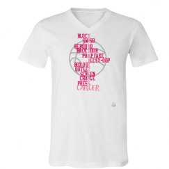 Unisex V-Neck Jersey Tee