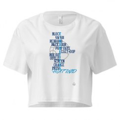 Ladies Festival Cali Crop Top Tee