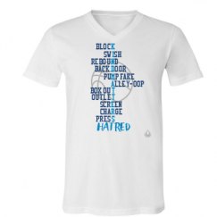 Unisex V-Neck Jersey Tee