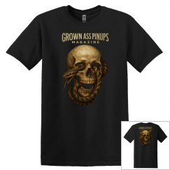 Grown Ass Pinups Magazine Unisex Skull T-Shirt