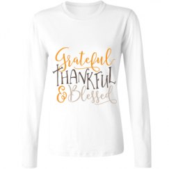 Ladies Relaxed Fit Basic Long Sleeve Tee