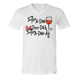 Unisex V-Neck Jersey Tee