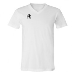 Unisex V-Neck Jersey Tee