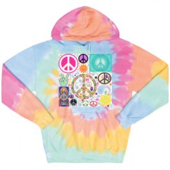 Unisex Tie-Dye Fleece Hoodie