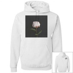 Flower white sweashirt