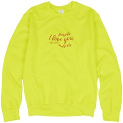 Unisex Neon Crewneck Sweatshirt