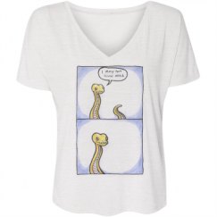 Ladies Flowy Slouchy V-Neck Tee