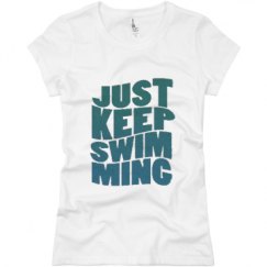 Ladies Slim Fit Basic Promo Jersey Tee