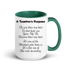 15oz Ceramic Mug with Color Inside