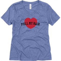 Ladies Relaxed Fit Super Soft Triblend V-Neck Tee