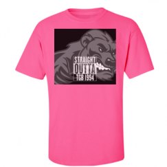 Unisex Ultra Cotton Safety Neon Crewneck Tee