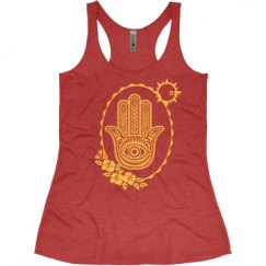 Ladies Slim Fit Super Soft Racerback Triblend Tank