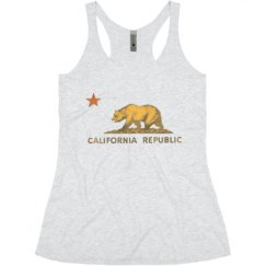 Ladies Slim Fit Super Soft Racerback Triblend Tank