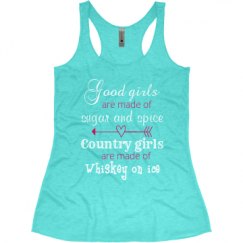 Ladies Slim Fit Super Soft Racerback Triblend Tank
