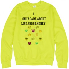 Unisex Neon Crewneck Sweatshirt