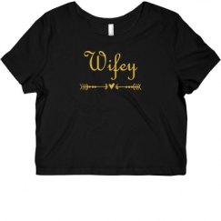 Ladies Slim Fit Crop Top Tee