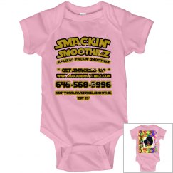 SMACKIN' BABY BASIC LOGO ONESIE (LAVENDER)