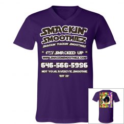 SMACKIN' V-NECK TEE (PURPLE)