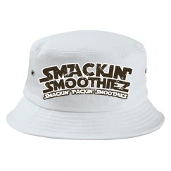 SMACKIN' BUCKET HAT (WHITE/BROWN)
