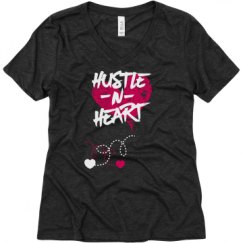 Ladies Relaxed Fit Super Soft Triblend V-Neck Tee