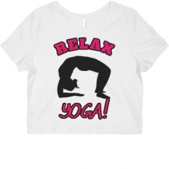 Ladies Slim Fit Crop Top Tee