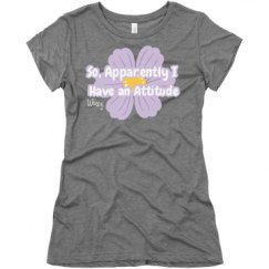 Ladies Slim Fit Super Soft Triblend Tee