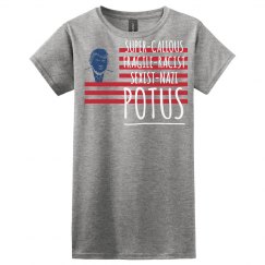 Not My Potus - Grey Ladies fitted T-shirt