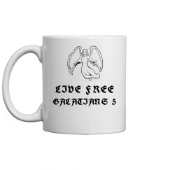 LIVE FREE COFFEE CUP