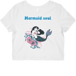 Ladies Slim Fit Crop Top Tee