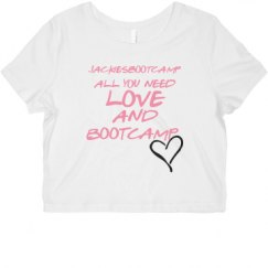 Ladies Slim Fit Crop Top Tee